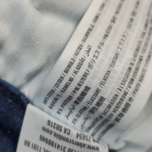 Abercrombie & Fitch jeans women's size 6R blue high rise ankle zippered outside - Picture 7 of 11